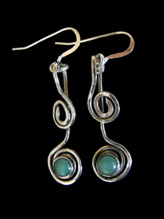 Silver earrings