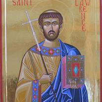 Byzantine style Icon of Saint Lawrence