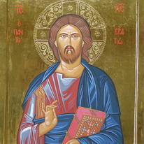 Byzantine style Christ Pantocrator icon