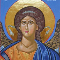 Byzantine style Archangel Michael icon