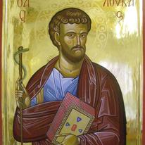 Byzantine style St Luke icon