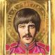 ringo starr (with a… | £650(sold) | 30 x 25cm | egg tempera and gold leaf on panel ringo starr (with a…