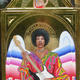jimi hendrix (isle of… | £4000(sold) | 92 x 48cm | egg tempera and gold leaf on panel jimi hendrix (isle of…