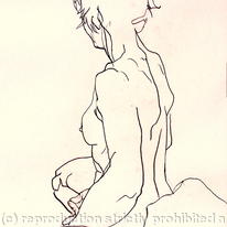 Figure Seated facing Left