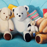 Teddies - Oil on canvas