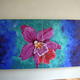 Cerise Orchid (Duo) | (sold) | 2 x 100cm | Acrylic on canvas Cerise Orchid (Duo)