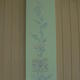Aqua floral climber | (sold) | 30 x 100cm | Acrylic on canvas Aqua floral climber