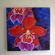 Red Orchid | (sold) | 100 x 100cm | Acrylic on canvas Red Orchid
