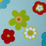 Small Originals funky flowers - Acrylic on canvas