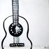 Small Originals guitar - Acrylic on canvas