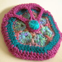 African Flower Hexagon Purse