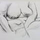 Nude 6 | | 59 x 84cm | Compressed charcoal on paper Nude 6