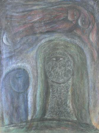 Heads on Hilltop with Angels of Redemption