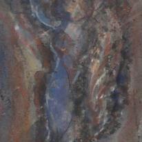 Blue Figure Kneeling