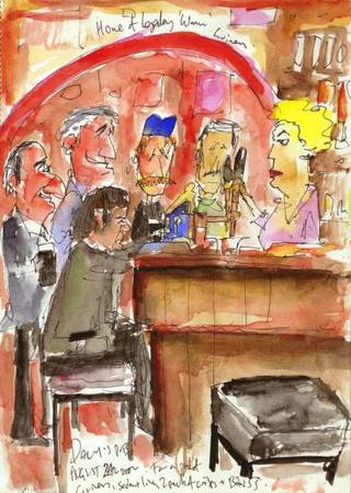 Drinkers at Dalys Pub