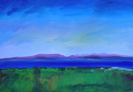 The Purple Hills of Connemara: View from Pettys Hill, Doolin