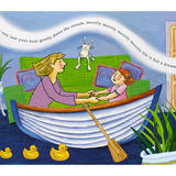 Row, Row, Row the Boat... - Mixed Media, acrylics, pencil line, digital, cut card.