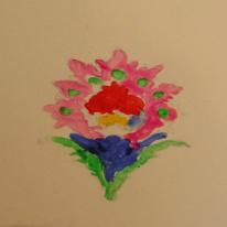 a pattern by a child in VA workshop