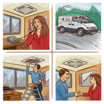 Heating Repair Company Calendar