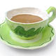 oak leaf tea cup