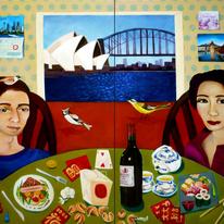 A Beautiful Day in Sydney (diptych)
