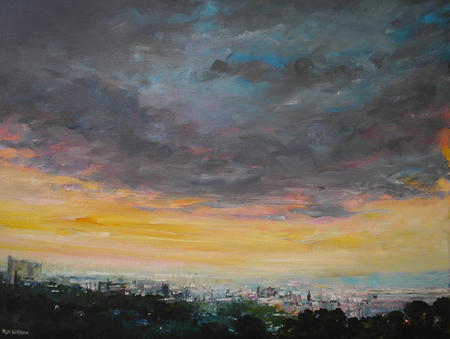 Storm Clouds at Sunset over Sheffield