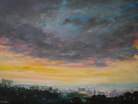Storm Sky  Sunset over the City