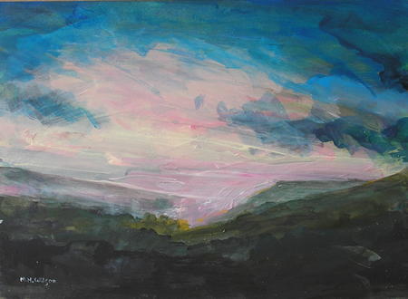Sunrise, mist  rain [from Higger Tor]
