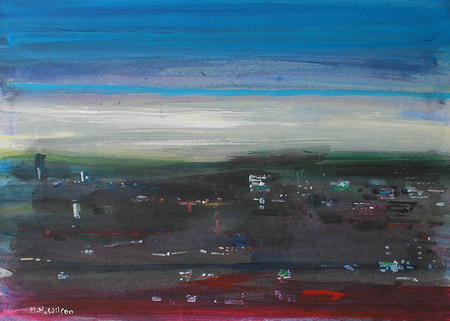 Overcast dawn {Sheffield from Meresbrook]