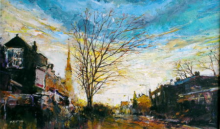 Winter Stormlight,Ecclesall Road, Sheffield