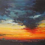 First Light, City Lights 1 - Acrylic