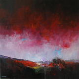 Red Sky Red Edge (Curbar) - Acrylic on Box Canvas