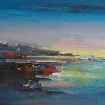 Evening Harbour, Whitby Lights