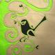 Beige and Green Bird…