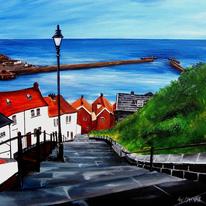 whitby harbour and 199 steps