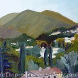 Toward Grasse - oil on board