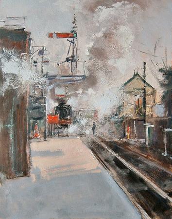  Holmam F Stephens waiting for the down train