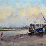 Low tide at Rye - Oil