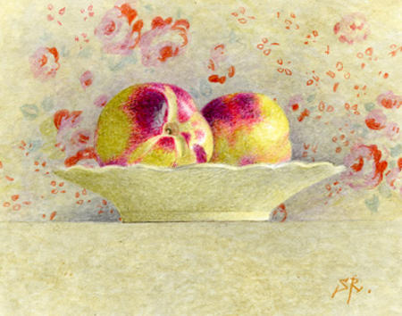 Nectarines in a bowl