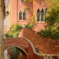 Venetian scene by Anthony Baynes  (1921-2003)