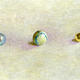 Five glass marbles