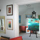 upstairs