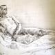 Male Nude 2 | £350 | 95 x 75cm | Charcoal on Paper Male Nude 2