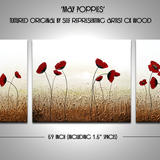 May Poppies - Acrylic on Canvas