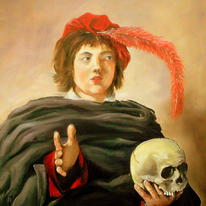 Young Man Holding a Skull.