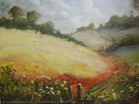 Poppy lane (recycled canvas)