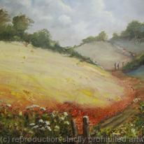 Poppy lane (recycled canvas)