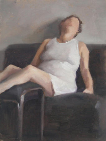 Woman in a White Dress