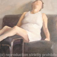 Woman in a White Dress