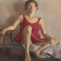Woman in a Pink Dress